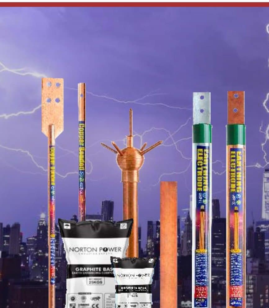 Norton Power earthing and lightning protection product range for dealers